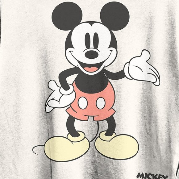 Disney Cropped Mickey Mouse Graphic T-Shirt X-Small - Picture 2 of 9